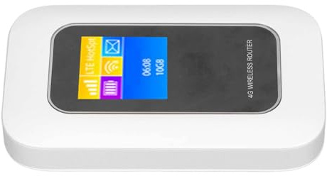 ZASCHMOY 4G LTE Mobiler WLAN-Hotspot, Entsperrter Tragbarer -Router mit SIM- und SD-Kartensteckplatz, Hochgeschwindigkeits-Internetzugang, Kompaktes Design für Unterwegs, Unterstützt 10 Benutzer
