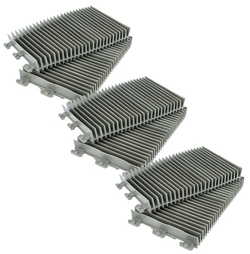 vhbw 6X Bürste Ersatz für Zodiac R06388800 für Poolroboter, Poolsauger - Aus PVC, 21 x 12,5 x 2,4 cm
