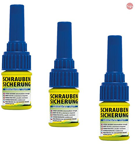 Petec_bundle 3X PETEC SCHRAUBENSICHERUNG MITTELFEST Kleber 5 G SB-Karte 91005