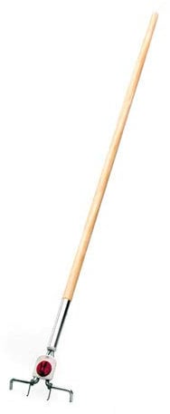Systemstiel Holz, 140 cm - 4-Loch - Holzstiel Gerätestiel Besenstiel Wechselstiel