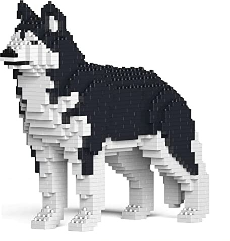 JEKCA | Husky 01S-M01 - Bausteine, Bausteine, Skulpturen zum Bauen, Sammeln, perfekte Geschenkidee