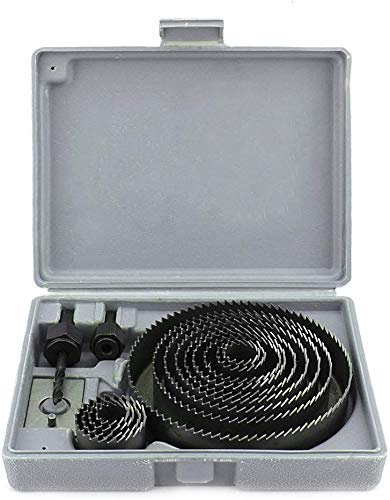 16 Piece Hole Saw Set Hole Saw Cutter Set 16 Piece Hole Saw Set Hole Saw Drill Bit 19-127 mm Hole Saw Set Bimetal Hole Saw Set