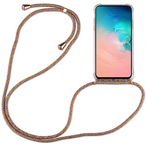 betterfon | Samsung Galaxy S10e Handykette Smartphone Halskette Hülle mit Band - Schnur mit Case zum umhängen Handyhülle mit Kordel zum Umhängen für Samsung Galaxy S10e SM-G970 Rainbow