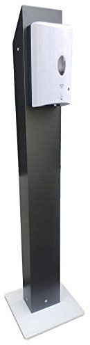 Sensor Desinfektionsstation Automatik Desinfektionsspender Desinfektions Ständer aus Aluminium freistehend für Desinfektionsmittel automatische Desinfektions Station Säule Automatic Spender Tower