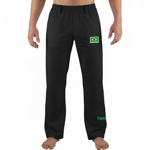 BAY Capoeira Hose schwarz Uni Capoeirahose (140 (XXS))