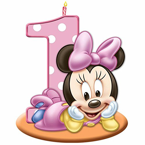 Ostia Cialda Minnie Bambina Torta Decorazioni Festa Dischi Compleanno