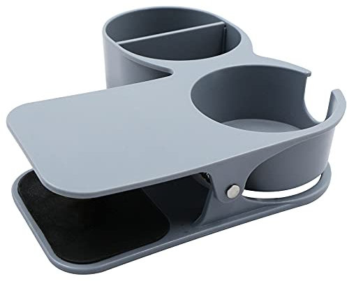 jingming Porte-gobelet à clip - Porte-gobelet - Porte-bouteille - Support pour tasse à café avec pince - Support de bureau mobile pour la maison, le bureau