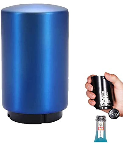 YUDANSI Ouvre-bouteille de bière, cadeau pour homme et femme, ouvre-bouteille magnétique automatique en acier inoxydable, ouvre-bouchon de bière, accessoires de bière, ouvre-bière magnétique (bleu)