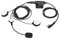 Yunseity Auriculares para Casco + U94 PTT 7.1mm Auriculares para Motocicleta Auricular Micrófono Estéreo Kit de Casco con Reducción de Ruido con Clip para Kenwood TK‑3107, Etc.