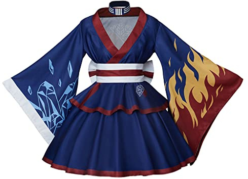 VintageCos Boku No Hero Academia kimono Dress Outfit Midoriya Izuku Costume Katsuki Cosplay Froppy Costume for Women