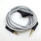 CCYLEZ Gaming Headset Kabel 2m, Tuning Gear Lautstärkeregler Kopfhörerkabel für Astro A10 A40 A30 Kopfhörer Slider Tuning Audio Kabel (Silber)