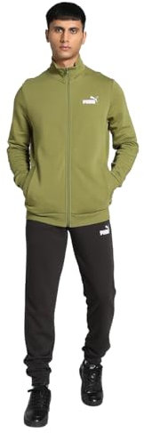 PUMA Herren Clean Sweat Suit Trainingsanzug, Olivgrün, M EU