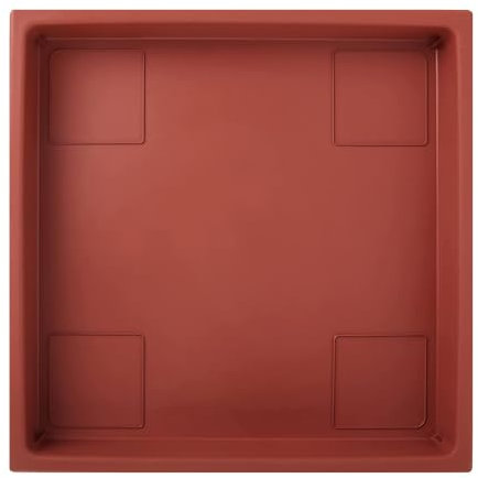 The HC Companies Soucoupe carrée, Argile, 27,9 cm