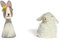 LK Trend & Style Eierwärmer aus Filz - Doppelset für das Paar liebevolle Tiere (Hase + Schaf)