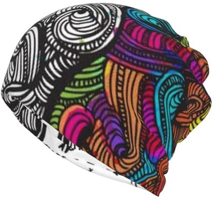 ESASAM Linke und rechte Gehirn-Mütze, Multifunktions-Beanie-Mütze, stilvolle und vielseitige Kopfbedeckung für Outdoor-Enthusiasten und Sport-Fans, Sonnenschutzkappe, schnelltrocknende Kappe,