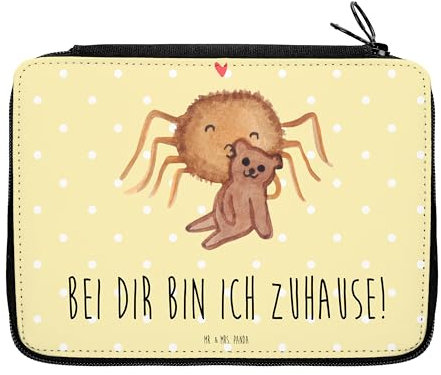 Mr. & Mrs. Panda Federmappe Spinne Agathe Teddy - Geschenk, Liebesbeweis, Dankeschön, Schüler, Merchandise, Motiv, Büro Stifte Etui, Grundschule,