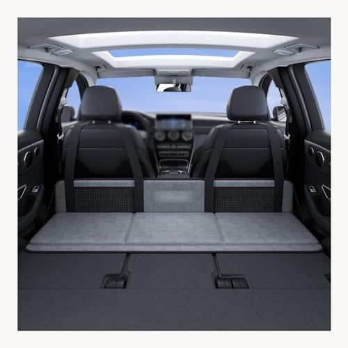 Rücksitzverlängerung, Auto-Matratze, Sitzlückenfüllung, Tragbares Rücksitz-Auto-Klappbett, Nicht Aufblasbare Auto-Schlafmatratze, Outdoor-Auto-Kofferraumbett-Matratze (Color : Grey)