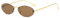 YAMEIZE Trendy Randlos Oval Metall Sonnenbrille - für Damen Herren Vintage Kleine Runde Brillen Fahren Outdoor