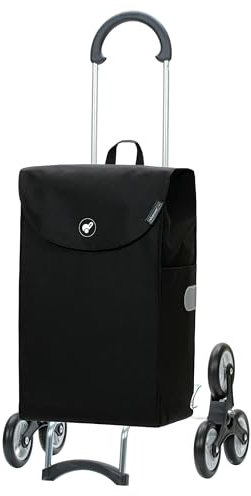 Andersen Einkaufstrolley - klappbar - 44 Liter - Treppensteiger - belastbar 40 kg - Stahlgestell - Trolley - Rad Ø 15 cm - Scala Shopper Walker schwarz