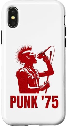 Hülle für iPhone X/XS Punk '75 Punk Rocker singend