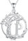 FANCIME Tree of life Initial Necklace for Women, Sterling Silver Tree Jewellery Simulated Diamond Capital Letter P Pendant Personalized Birthday Mothers Day Gifts for Mom Wife Her