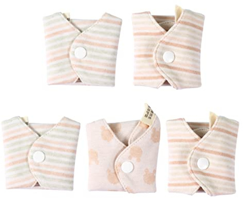 PLAFOPE 10pcs Cotton Pad Reusable Sanitary Pads Super Absorbent Washable Panty Liners Random Style