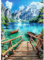 CEOVR Diamond Painting Kits Erwachsene 5d Diamant Painting Kits,Diamond Painting Bilder,30x40 cm Diamond-painting Set,DIY Diamond Painting Bilder Set (blau braun grün)