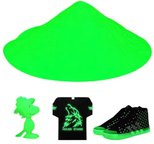 YSJCHEBS 1 Pieza De Polvo Fluorescente De 100G, Pintura Que Brilla En La Oscuridad, Maquillaje De Luz Negra, Pintura Corporal De Luz Negra, Flash Fluorescente, Pintura Fluorescente