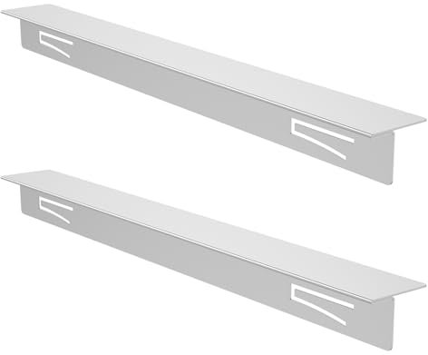 Lücke Abdeckung, Herd Gap Schutzabdeckung, 2 Pcs Kitchen Stove Gap Covers, Retractable Length 13.8 to 27.5inch Ofen Spaltabdeckung, Heat Resistant Stove Gap Filler for a Variety of Furnaces Silver