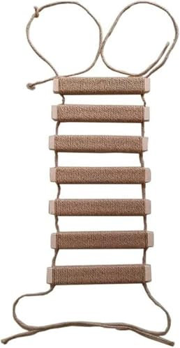 Gehanico Cat Climbing Frame Outdoor 20in Ladder Cat Tree Wall Climbing Bridge Climbing Rope Ladder for Cat Pets