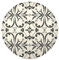 Renaissance fabric placemats round kids reusable placemat chargers dinner plates linen 15.4