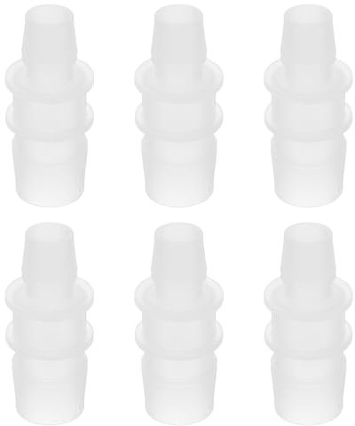 PATIKIL Hose Barb Reducer, 3 Pcs 3/4 to 1/2 Hose ID Connectors Joint Plastic Pipe Fitting Splicer Mender Union Adapter for Air Water Fuel Gas Aquarium, White