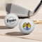 Drawelry Personalisierte Foto Golfbälle Dekoration mit 3 Bällen Individuelle Bild Text Golfball Heim Dekor Ornamente Kreative Geschenke für Frauen, Männer, Familie, Paare, Eltern, Kind (Bester Opa)