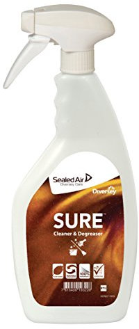 SURE 7523898 Leersprühflasche für Diversey Ofen, Grillreiniger und Fettlöser, 750 ml, 6 Stück