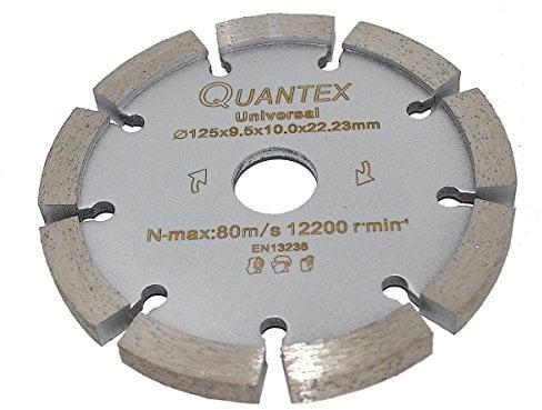 Diamant Frässcheibe Ø 125 mm Segmentstärke 9,5 mm, Fugenfräser für Mauerwerk und Putz