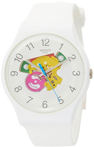 Swatch Herren-Armbanduhr Analog Quarz Silikon SUOW148