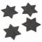 Oblique-Unique® Filzuntersetzer Sterne 4er Pack für Tisch und Deko - Weihnachten (Dunkelgrau)