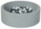Velinda Piscine a balles pour Enfant, Aire de Jeu + 150 balles (Couleurs des balles: Blanc, Perle, Gris)
