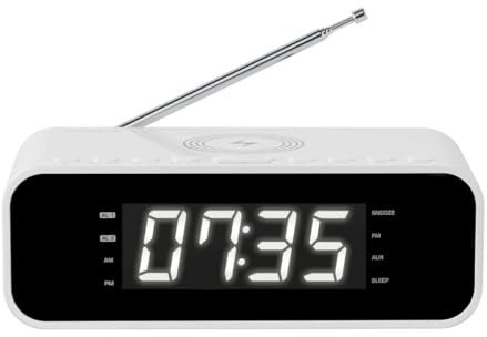 Thomson CR221I Radio portable Horloge Numérique Blanc - Radios portables (Horloge, Numérique, FM, Blanc, Uniforme, Secteur)