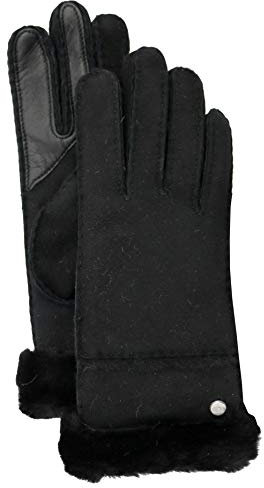 UGG Damen W Seamed TECH Glove W NÄHTER TECHHANDSCHUH, Schwarz, M