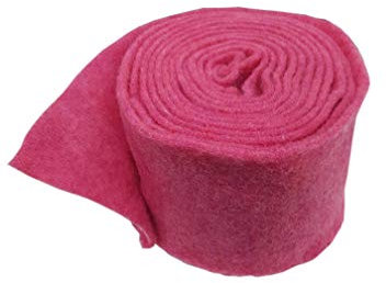 Hochwertiger & Widerstandsfähiger Filz – Breite 15cm / Länge 5m - Topfband/Bastelfilz/Wollfilz – Große Farbauswahl – Dehnbar & Druckelastisch – Tischdekoration Ostern/Weihnachten (Dunkel Pink)