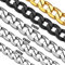 Suplight Panzerkette Herren Edelstahl 9mm Cuban Link Chain 46cm lang Halskette Silber Kette für Damen Jungen Kinder Rapper Klassische Gliederkette Ersatzkette Accessoire Unisex Modeschmuck