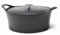 CUISINOX - Volcan - Cocotte Ovale 35 cm avec couvercle - 6 L - Fonte de fer emaillée - Compatible tous feux dont induction - sans PTFE ni PFOA - Noir