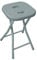 Gedy Sgabello bagno richiudibile, Misure e peso: 46,5X26X28 CM & 1,156 KG, Sgabello richiudibile in metallo e resine, Finitura grigia, Design R&S, 2 anni di garanzia
