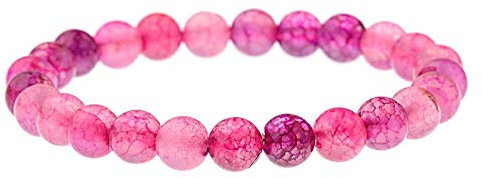 Bracelet Homme Pierre Naturelle, 7 Chakra 8Mm Perles De Pierre Naturelle Rose Tourmaline Élastique Bracelet Chanceux Bijoux Prier Yoga Équilibre Énergétique Reiki Charme Diffuseur Cadeau
