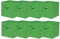 BonChoice Foldable Storage Cubes Boxes with Handle Pack of 8 for Home Organization, Fabric Wardrobe Storage Box Organizer Basket Bins for Clothes Beddings Toys Towels, Collapsible & Durable Green