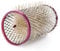 PONIK'S PROFESSIONAL - Metallwickler, Drahtwickler mit Borsten, Lockenwickler Metall 12 Stück, Haarwickler 36 mm, Haar Roller Set, Haarrollen Locken, Lockenwickler Set - Rosa