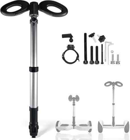 GLDYTIMES Lenker für Segway Ninebot S Smart/Mini PRO/Mini Lite Self-Balance Scooter Hoverboard Verstellbarer Lenker Ständer Release Knie Druck 3-in-1 Self Balance Hoverboard Bar (nur Lenker)