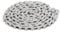 Dilwe VG 12-speed bicycle chain set, 160cm - carbon steel - 126 links - for Sram/Campagnolo/VG Sport - with 2x chain links - 1/2 inch x11 / 128 - Sports bicycle chain, silver