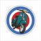 AMA SHOP Adesivo Sagomato Coccarda Francia compatibile per Vespa | Adesivi per Auto, Moto, Casco, Camper | Sticker in PVC con Fondo Bianco per Decalcomania Parete, Murale